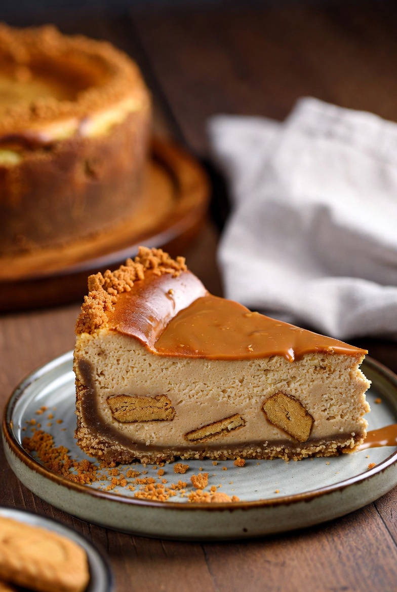 Lotus Cheesecake Stück